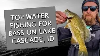 Fishing for smallmouth bass on Lake Cascade in Idaho! Top Water!