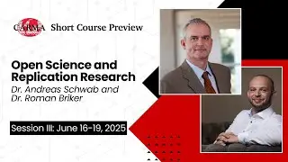 Open Science and Replication Research - Dr. Andreas Schwab & Dr. Roman Briker