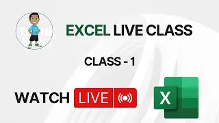 Excel Live Class - 1 | DevelopersGuides Live Stream | #excel #exceltips #exceltutorial #msexcel