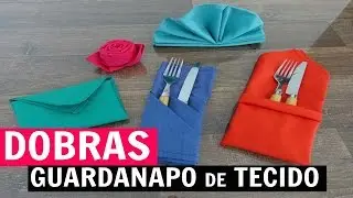 5 DOBRAS de GUARDANAPO de PANO que VOCÊ PRECISA SABER!