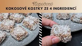 Nepečen&eacute; kokosov&eacute; kostky &ndash; jednoduch&eacute; kokosov&eacute; cukrov&iacute; 🥥