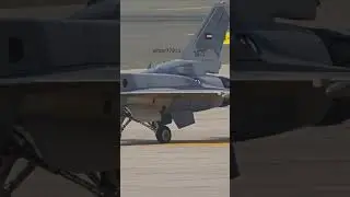 UAE F-16E Desert Falcon abort demo after the Tejas crash. #f16 #dubaiairshow #airforce #fighterjet
