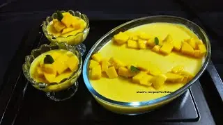 Mango Pudding Recipe Malayalam/Mango Pudding/Easy Mango Pudding/Pudding With Chinagrass/Mango Recipe
