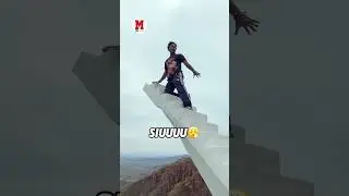 Speed climbs the most dangerous ladder in the world!🤯🇨🇳#speed #ishowspeed #china #stream