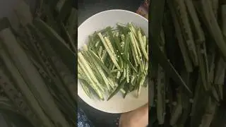 Vendakai/ladies finger Fry #food #lunchideas #recipe #easyrecipe #sabji #cooking #indianfood