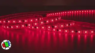 5m Digital RGB LED Strip Light - Addressable Color-Chasing LED Tape Light - 12V - IP20