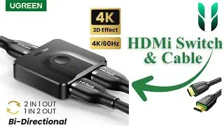 Ugreen HDMi Switch & Cable 2 in 1 out Bi- Directional | हिन्दी में |