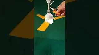 A good idea for a ceiling fan made from LED light bulbs