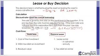 ACCA Financial Management-   Lease or Buy
