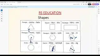 Part 1 Names of the Colours, Shapes of Things/objects, Vegetables, Fruits  and Games  (4th manthan) 