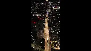 Birmingham UK I Broad street night vibes 4K drone video