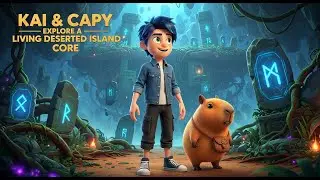Funny Moments Vlog: Kai & Capy Explore a Living Deserted Island Core | Field Log 05
