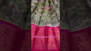 Latest design silk saree long border screenshot and WhatsApp for orders #silk #handloom #trending