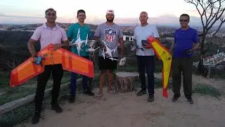 Encontro de Drones e aeromodelo no Mirante do Serra Verde com amigos