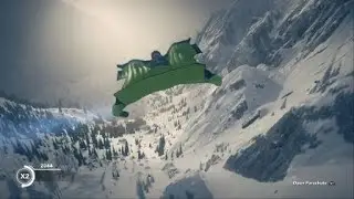 STEEP Medium wing suit challenge