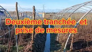 Deuxième tranchée et prise de mesures