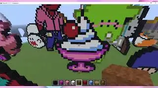 minecraft sundae pixel art