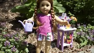 American Girl Truly Me Doll 61 | Sunshine Gardening Bench Set