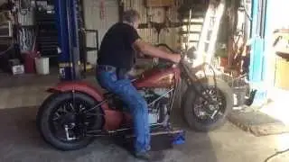 Wild Bill with his latest . 1941 Indian Chief , ready for a ride . This guy is so talented .