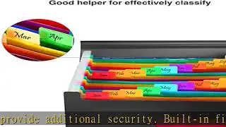 Sooez 24 Pockets Expanding File Folder with Blank Labels, According File Organizer with Expandable