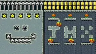 Small chain reaction (Semi-auto) by Juandjo 🍄Super Mario Maker 2 Switch 2 No Commentary #dsh