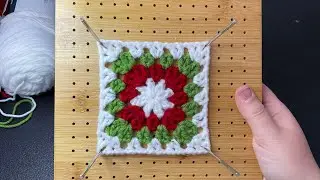 Tutorial a crochet: granny square hecho de puntos v