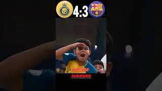 Ronaldo vs Barcelona FC friendly match #football #cr7 #barcelona #shorts