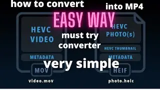 how to convert HEVC file into MP4 and many more types | EASY WAY | EASY TRICK 2020 #HEVC into #MP4