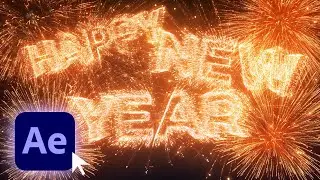 Happy New Year 2023 After Effects Fireworks Template
