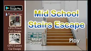 GFG Mid School Stairs Escape Walkthrough [GenieFunGames]