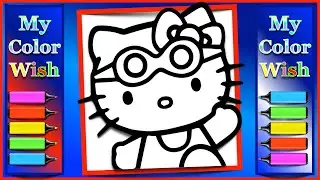 Hello Kitty Coloring Page | Speed Coloring | My Color Wish