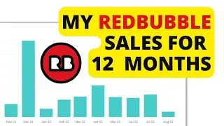 How much I earned on my POD Redbubble store? RedBubble Earnings Report for over 12 Months
