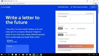 Tutorial: How to use Futureme.org