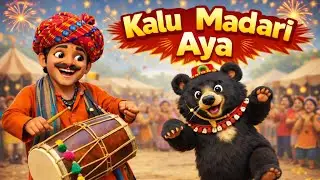 Kalu Madari Aaya | कालू मदारी आया | Funny Bear Dance | Kids Rhymes Hindi