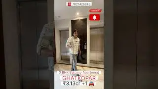 3 BHK Balcony Apartment Ghatkopar 90 fit Road 🛣️ Redy To Move...