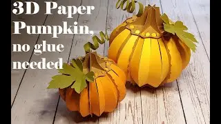 3D Paper Pumpkin Tutorial