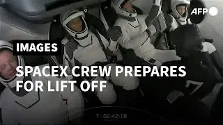 SpaceX civilian crew enters capsule for Inspiration4 mission launch | AFP