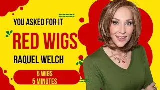 5 WIGS | 5 MINUTES | RED WIGS | Raquel Welch | Mid Length & Short Wigs | You Asked For It Starts NOW