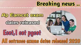 Ap Eamcet exam date 2020 -ap Eamcet exams Date released -latest news -SyR Education