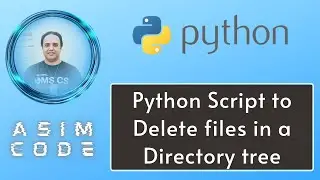 Python script to delete files in a directory tree