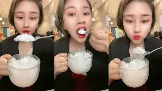 ASMR CRUSHED ICE EATING
