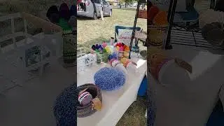 Before And After At My Market! #crochet #crochetting #crochetscrunchies #plushies #plushie