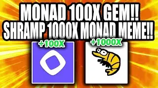 MONAD CRYPTO 100X GEM!! SHRAMP MONAD MEME 1000X GEM!!