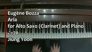 Piano Part- Bozza, Aria for Alto Saxophone (Clarinet) and Piano (♪=70)