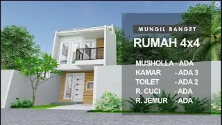 Rumah Kecil Mungil 4x4 Meter Terlengkap