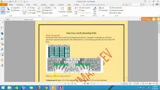 Introduction to type writing || Keyboard Skills || Vocational Education || ITeS Levle 1 Chapter 2