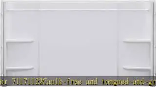 STERLING 71374100-0 Ensemble 60-Inch x 30-Inch Vikrell 3-Piece Shower Wall, White