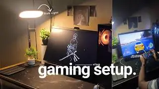 gaming setup 💻 | New Wireless Controller, Arcnet USB Slab Light