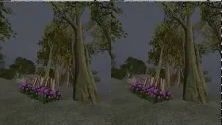 Horse perspective during cross country Second Life Oculus Rift SBS 3d Video