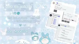 ♡ ₊˚⊹ how to create aesthetic hidden messages with buttons | discord tutorial 🩵🦋